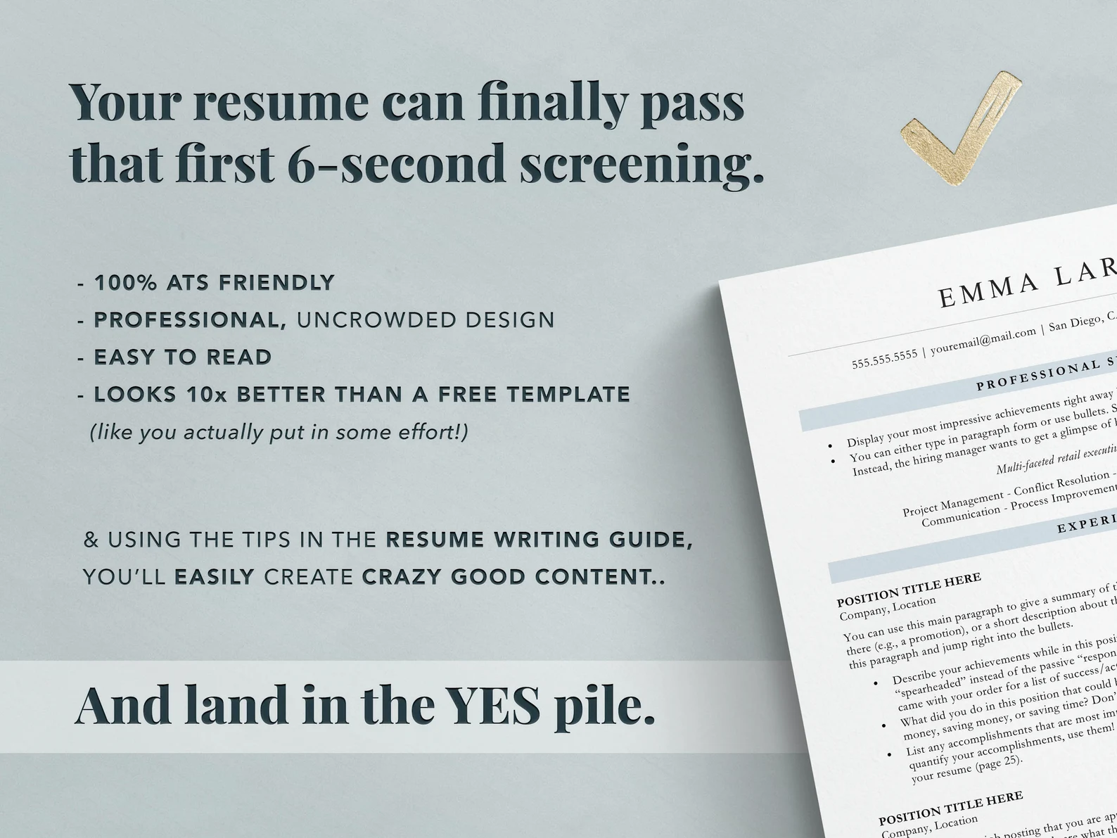 Business ATS Resume - View 4