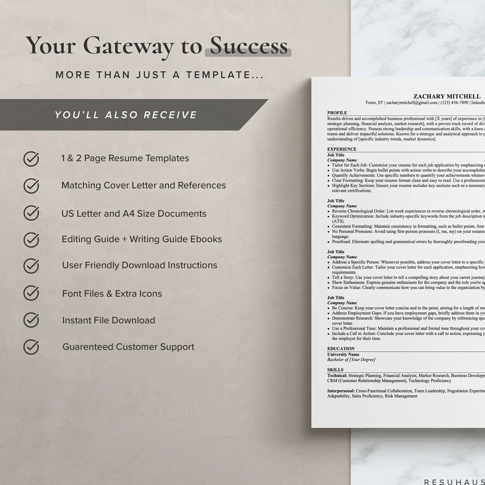 Marketing ATS Resume - View 5