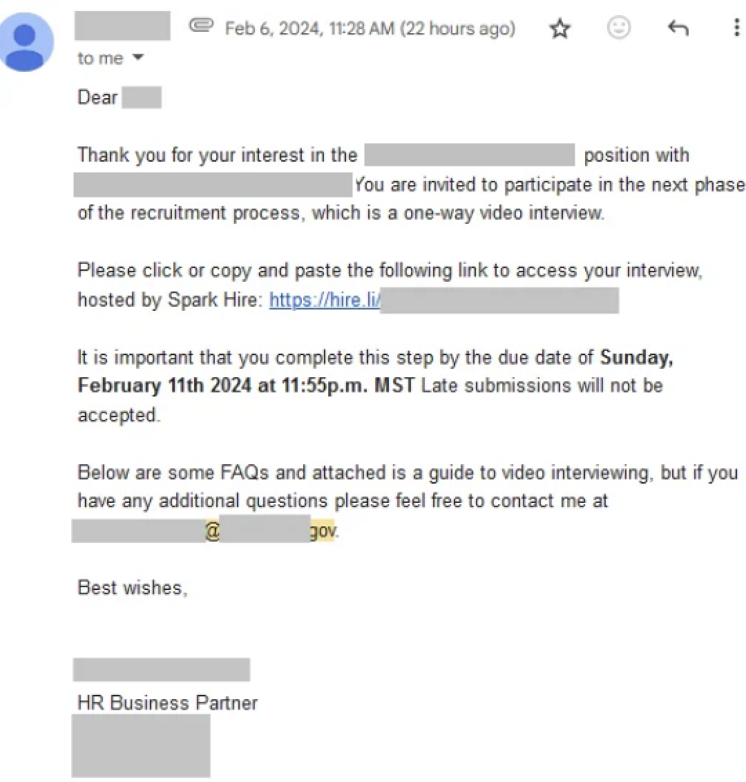 Offer letter